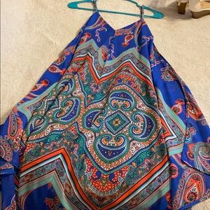 Sequin hearts flowy summer dress size M